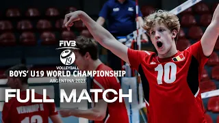 BEL🇧🇪 vs. ITA🇮🇹 - Full Match | Boys' U19 World Championship | Playoffs