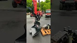 Tilt rotator on a Kubota excavator