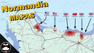 Batalla de Normandía 1944 - Explicado con Mapas Reales