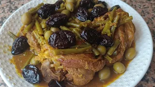 وصفة مغربية بامتياز اللحم بالبرقوق ديال لعراضة كيجي مدغمرة بطريقة سهلة