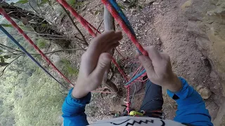 Belay from above (guide mode) using Mammut Smart Alpine on half ropes