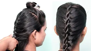 Twisted Edge Fishtail Braid, Hair Tutorial || Fishtail hairstyles || Latest Fishtail Hairstyles
