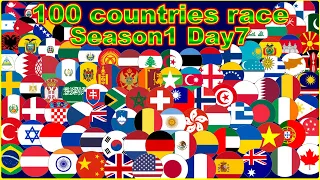 [Season1 Day7] 100 countries 39 stages marble point race | Marble Factory 2nd
