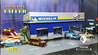 Como hacer un Diorama taller para hot wheels #Diy #bricolajegarage #garagehotwheels