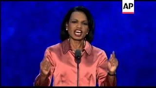 Dr. Condoleezza Rice addresses the 2012 Republican National Convention in Tampa, Florida