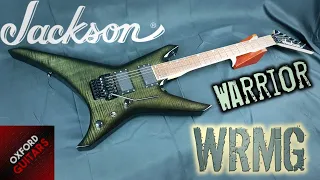 Jackson Warrior WRMG Trans Black 2006 Made in Japan guitar close up video demonstration