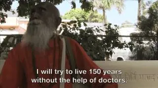 Swami  Yoganana at The 2013 International Yoga Festival from Rishikesh, India