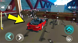 Impossible Track Speed Bump, Orange Car "New Car Driving Games" Deadly Race Android GamePlay #3