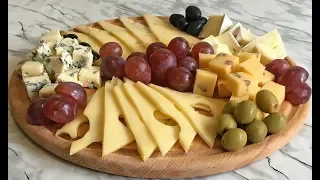 Сырная Нарезка Закуска на Праздничный Стол! / Красивая Подача Сыров / Cheese Sliced