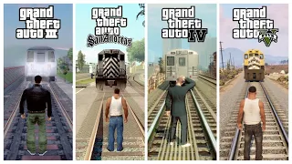 Evolution Of Getting hit by the ''DAMN TRAIN'' In GTA Games!