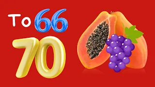 66 to 70 counting for kids cartoon animation and Learning | Shaaani Kids Tv