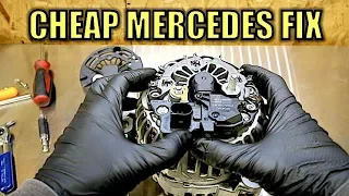 How To Fix Your Expensive Mercedes-Benz Alternator For Super Cheap. No More Warning Lights!