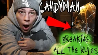 BREAKING ALL THE RULES OF CANDYMAN CHALLENGE AT 3AM! *GONE WRONG*