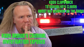 Kody Brown's UTAH CRIMINAL INVESTIGATION Exposed By Mykelti, Kody Claps Back at 'Bad Dad' Claims