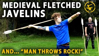 Javelin hack to throw like a Pro! (Bonus-Man throws rock)