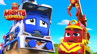 Nate Rescues Milo and Nico | Mighty Express Clips | Cartoons for Kids