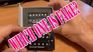 Seymour Duncan FAKE pickups.  How could I tell? TOO EASY!! #chinaknockoff #knockoff #seymourduncan