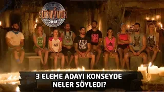 Survivor 2018 | 7. Bölüm | 3 eleme adayı konseyde neler söyledi?