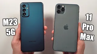 Samsung M23 5G vs iPhone 11 Pro Max 🔥 Speed Test