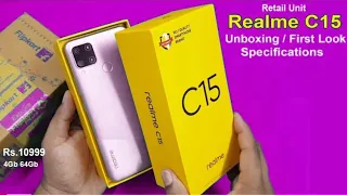 realme C15 Unboxing & First Impressions  || HONEST REVIEW || Pannu Tech