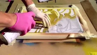 Multi-Layer Stencil Art : Goku