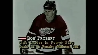 Red Wings - Sabres rough stuff 3/27/88