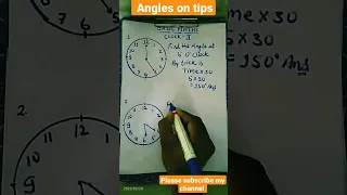Basic math#clock angle problem# problems on clock#clock angle short trick#youtubeshorts#shorts