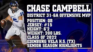 Chase Campbell [QB] Senior Highlights