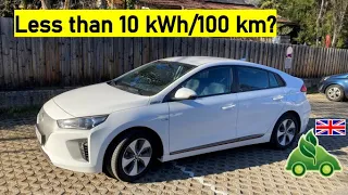 Hyundai Ioniq electric (28 kWh) - real-life consumption test done by a professional Eco-Driver