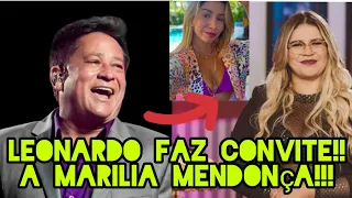 Em live Leonardo faz convite a - Marilia Mendonça 🍺👑