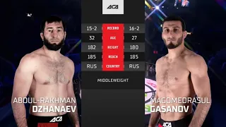 Абдул-Рахман Джанаев vs. Магомедрасул Гасанов | Abdul-Rakhman Dzhanaev vs. Magomedrasul Gasanov