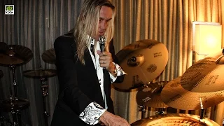 Nicko McBrain demos his Paiste Treasures cymbals