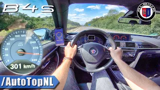 BMW Alpina B4S BiTurbo 301km/h on AUTOBAHN (No Speed Limit) by AutoTopNL