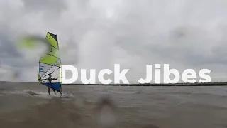 Duck jibe training in the river elbe | (Ivenfleth)