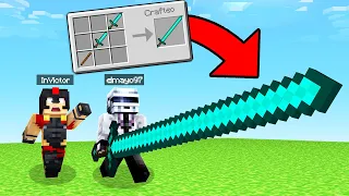 ¿COMO CRAFTEAR LA ESPADA MAS PODEROSA? 😱 ESPADAS GIGANTES en MINECRAFT