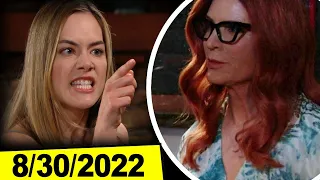 B&B 8-30-2022 || CBS The Bold and the Beautiful Spoilers Tuesday, August 30