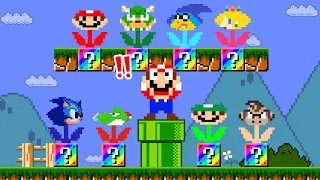 Can Super Mario Bros. but there are MORE Custom Flower All Characters? | ADN MARIO GAME