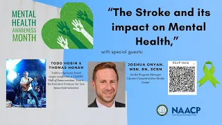 The Stroke and its Impact on Mental Health, Syracuse NAACP Member Meeting, May 25, 2023