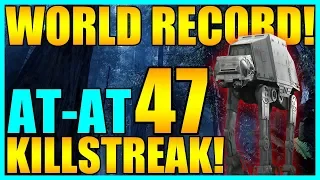 (Old World Record) 47 AT-AT Gameplay/Killstreak - Star Wars Battlefront 2