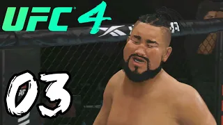 UFC 4 Heavyweight Career Mode Walkthrough Part 3 - SUBMISSION MACHINE!