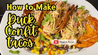 Delicious Taco Recipe Idea: Juicy Duck Confit Tacos You Can't Resist! | Carnivorescorner