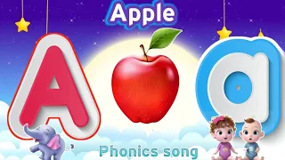 ABC song | nursery rhymes | abc phonics song for toddlers | a for apple@LittleBerryKids