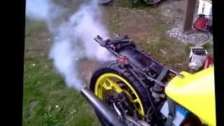 Smoking old rd 350 ypvs before restoration