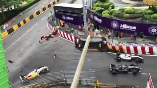 2018 F3 Macau GP Horror Sophia Floersch crash