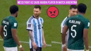 😱 Jugador de Arabia Saudita intenta pelear con Messi durante Argentina vs Arabia Saudita, 1-2