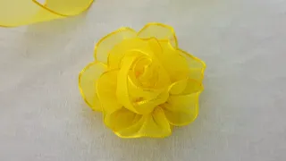 Amazing Ribbon Flower Craft Ideas - Hand Embroidery Design Trick - Sewing Hack - Easy Flower Making