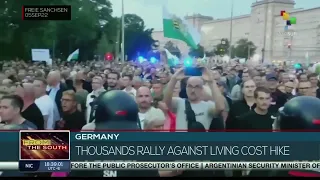 Protests in Germany against the rising cost of living