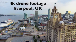 4K  Drone Footage of Liverpool, England, UK - Bird's eye view #liverpool #uk #liverpoolfc