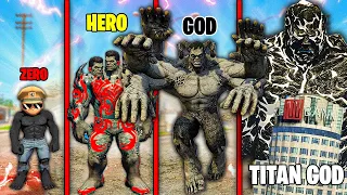 Shinchan Upgrading ZERO To GOD BLACK TITAN Hulk in GTA 5