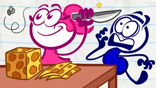 Pencilmate & Pencilmiss 🤮 SHARKO SMELLS BAD 🤮 2020 COMPILATION 🤢 Cartoons | Animation | Pencilmation